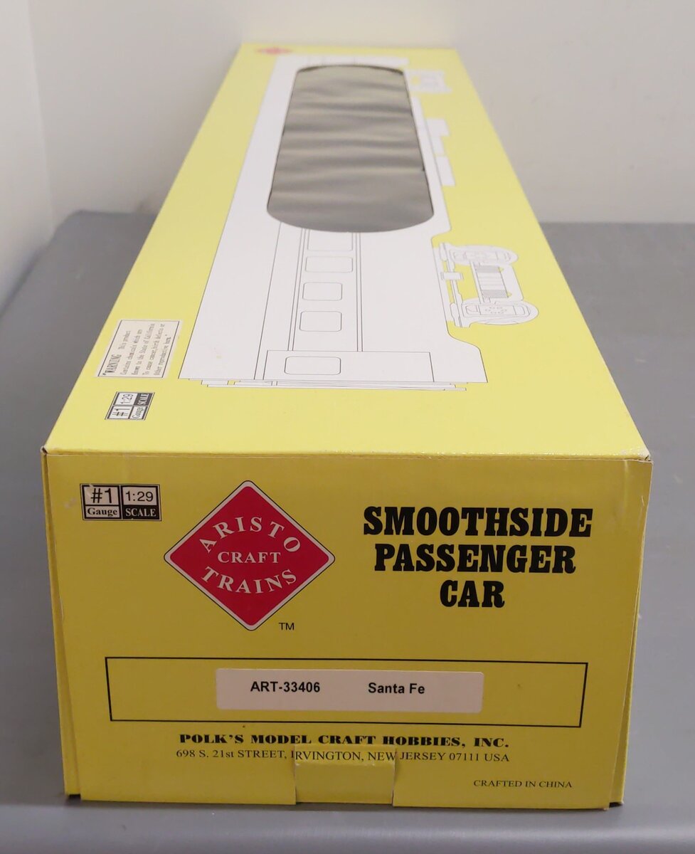 Aristo-Craft 33406 G Santa Fe Yucca Valley Observation Car (Metal Wheels) LN/Box
