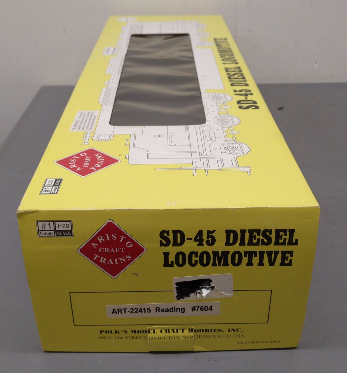 Aristo-Craft ART-22415 G Gauge Reading SD-45 Diesel Engine #7604 LN/Box