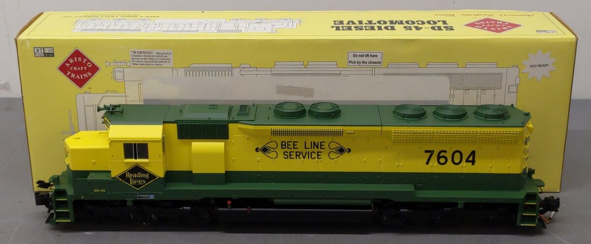 Aristo-Craft ART-22415 G Gauge Reading SD-45 Diesel Engine #7604 LN/Box