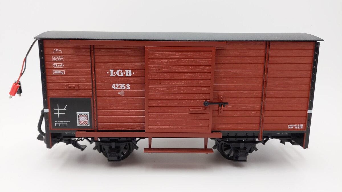LGB 42352 Boxcar with Sounds EX/Box