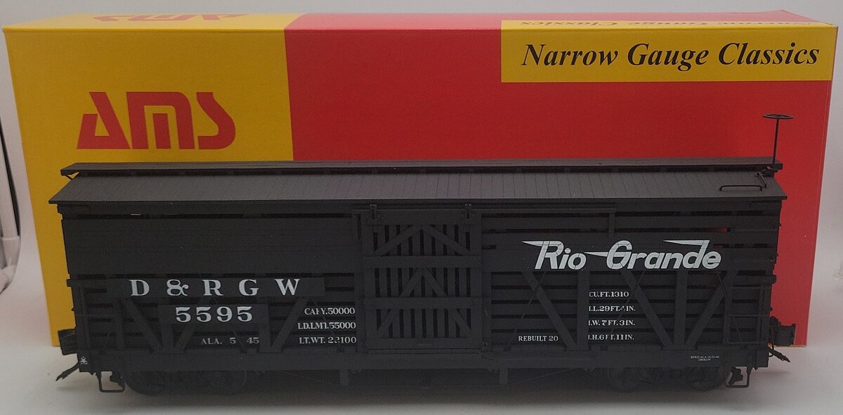 AMS AM31-213 G Scale D&RG Stock Car #5595 EX/Box