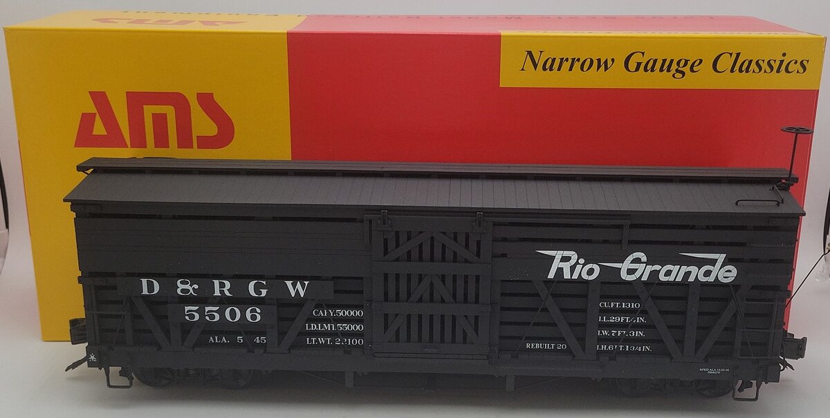 AMS 31-211 G Scale D&RGW  Stock Car #5506 EX/Box