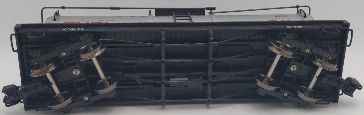 Bachmann 93463 G Gauge C&D Lines Tank Car (Metal Wheels) VG