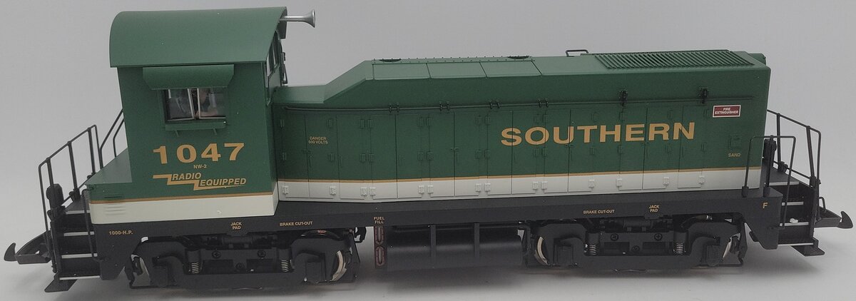 USA Trains 22029 G Scale Southern NW-2 Diesel Switcher #1047 EX/Box