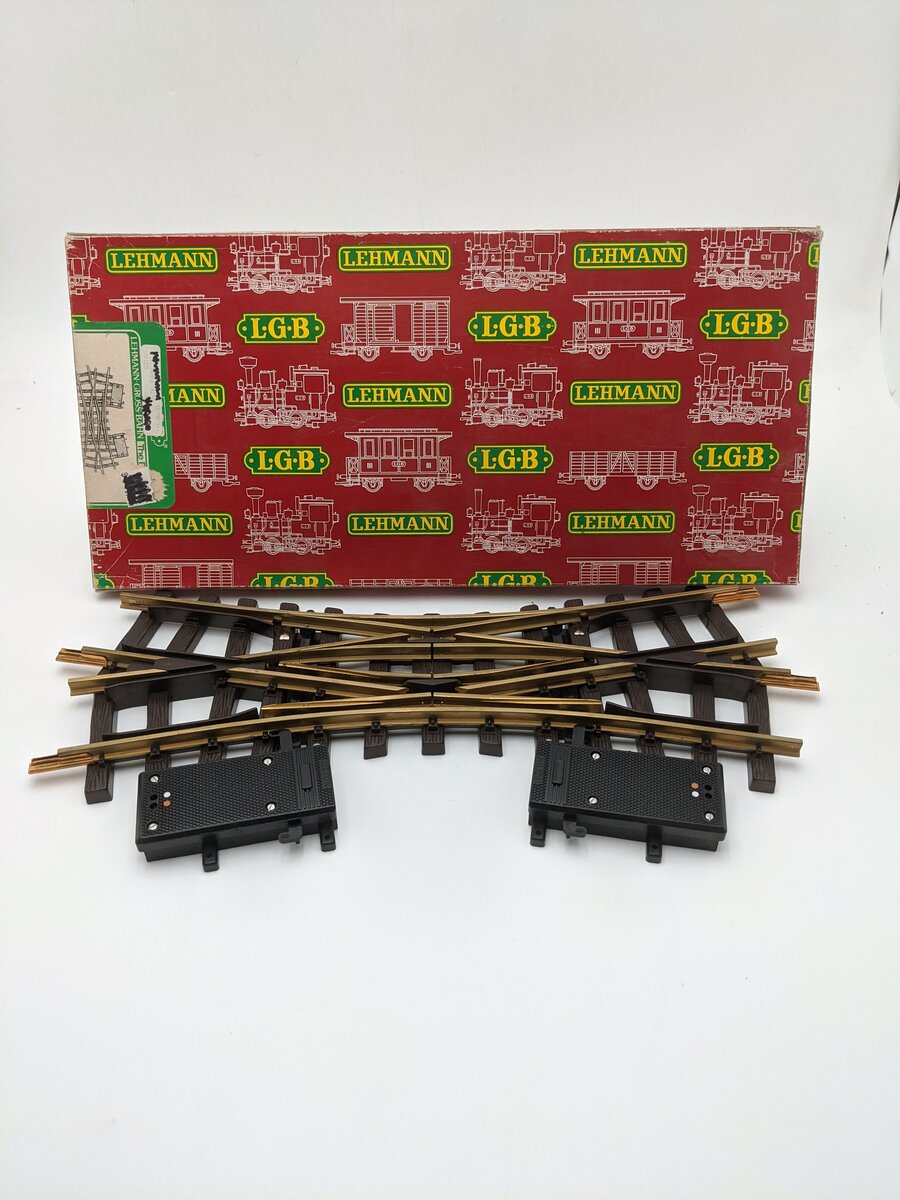 LGB 1226 G Gauge Electric Double Slip Switch Turnout Track with Switch Motor EX/Box