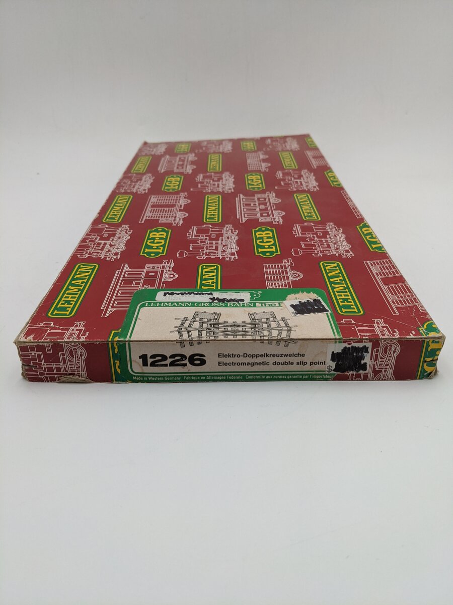 LGB 1226 G Gauge Electric Double Slip Switch Turnout Track with Switch Motor EX/Box