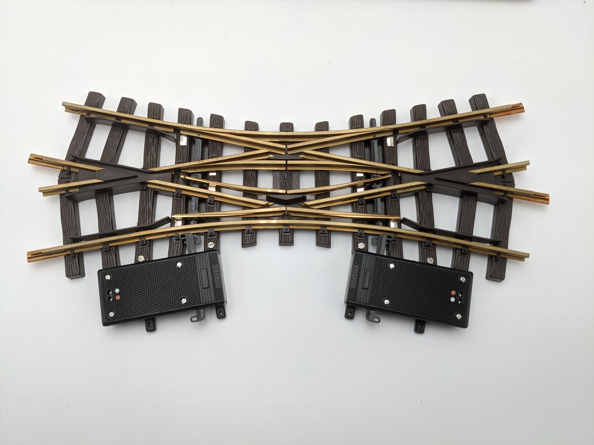 LGB 1226 G Gauge Electric Double Slip Switch Turnout Track with Switch Motor EX/Box