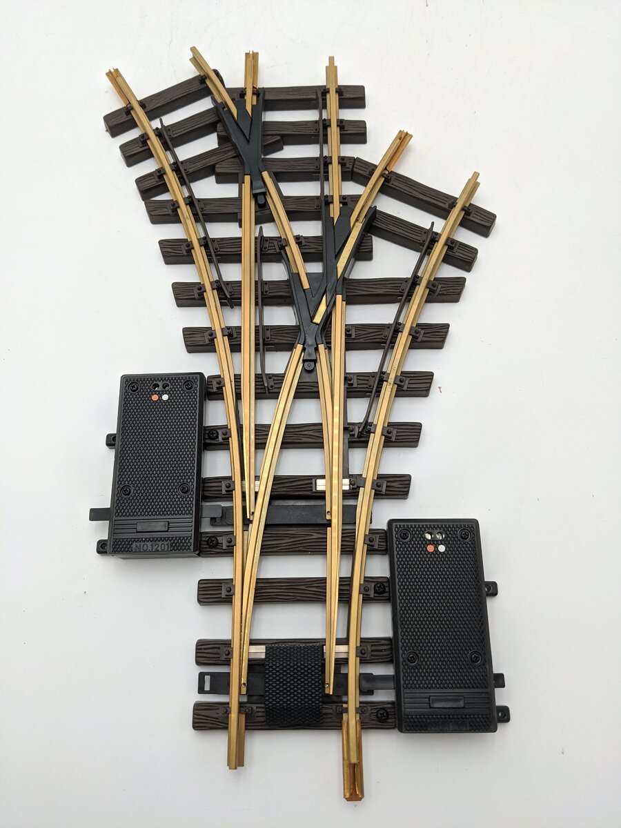 LGB 12360 G Gauge R1 30° Electric 3-Way Switch Turnout EX/Box