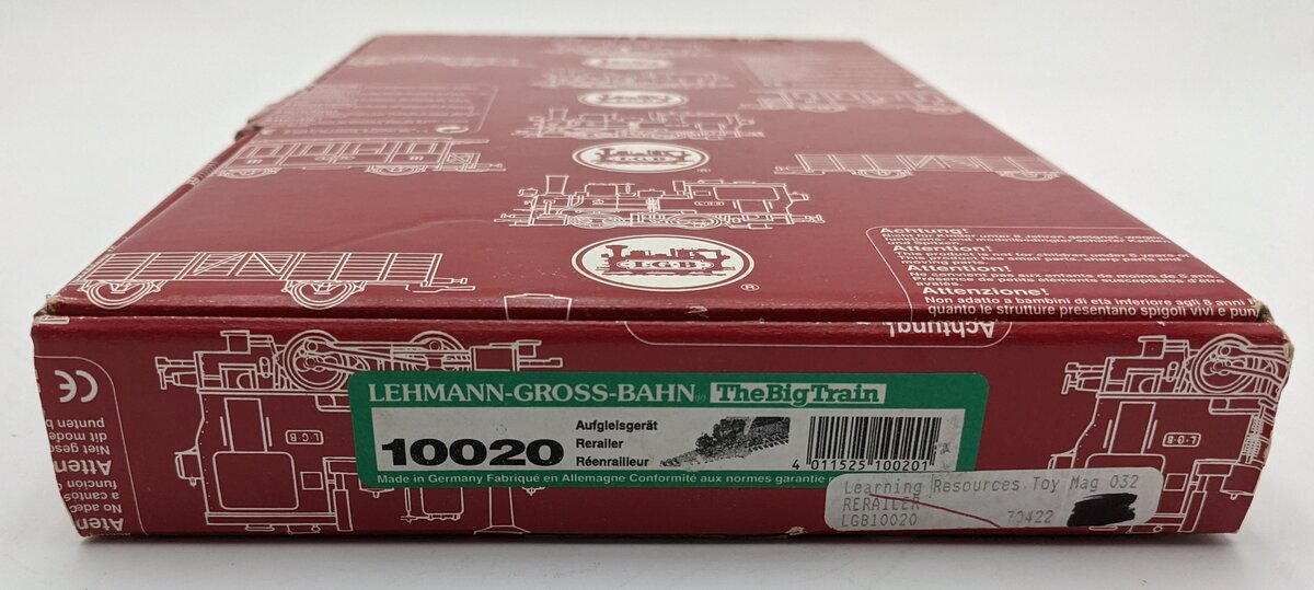 LGB 10020/1020 G Orange Train Car Rerailer Ramp NIB