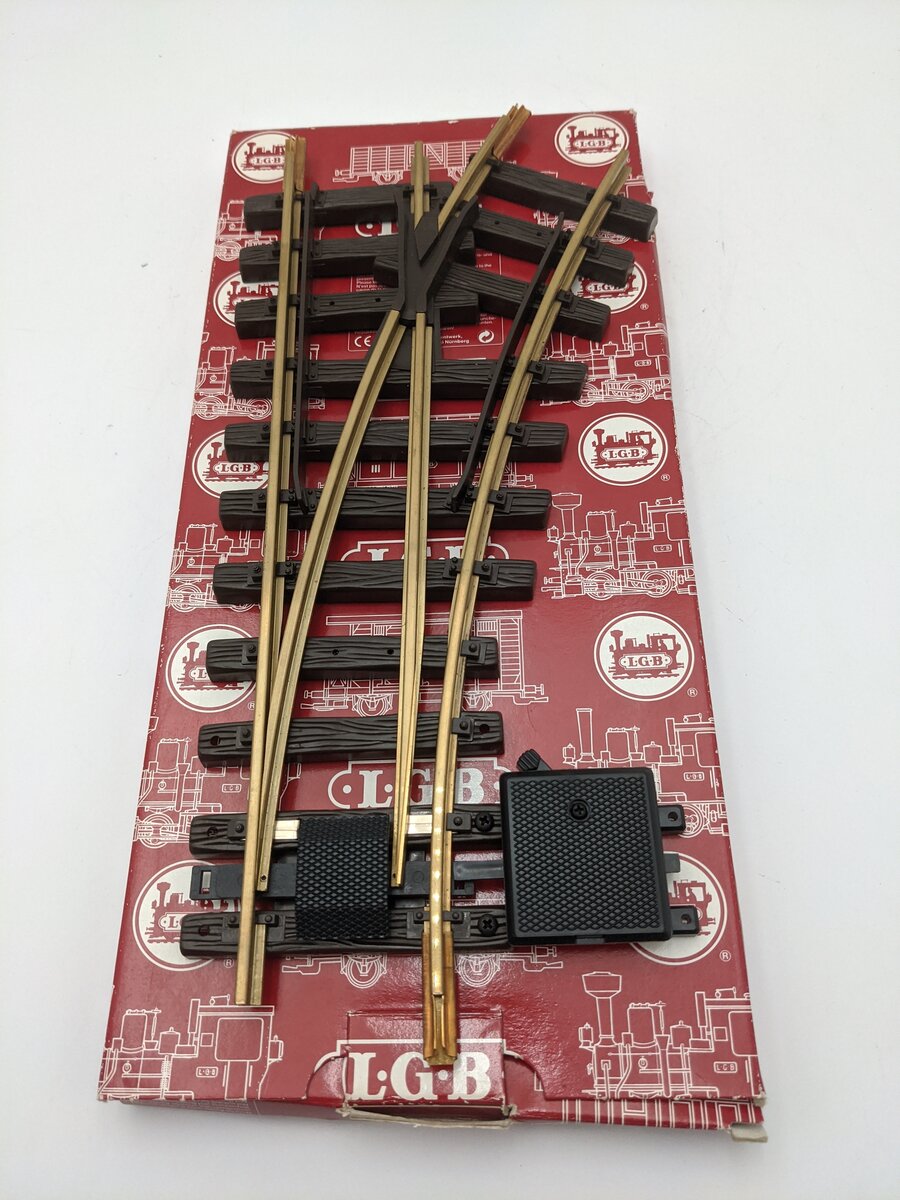 LGB 12000 G Gauge R1 30° Right Hand Manual Switch Turnout EX/Box