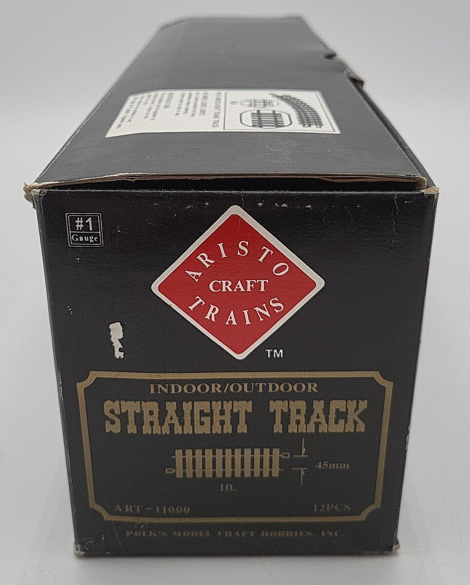 Aristo-Craft 11000 G Gauge Euro Style Brass 12" Straight Track (11) EX/Box