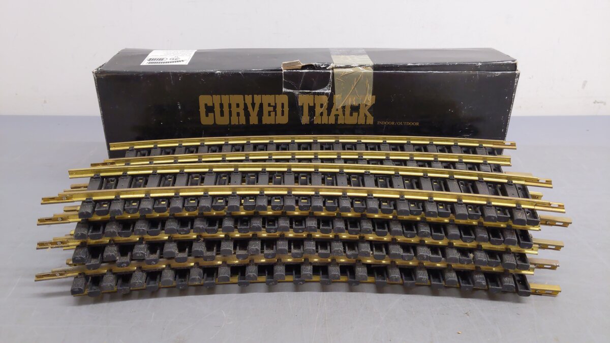 Aristo-Craft 11600 G Scale European Syle Brass 8' Diameter Curved Track (16) EX/Box