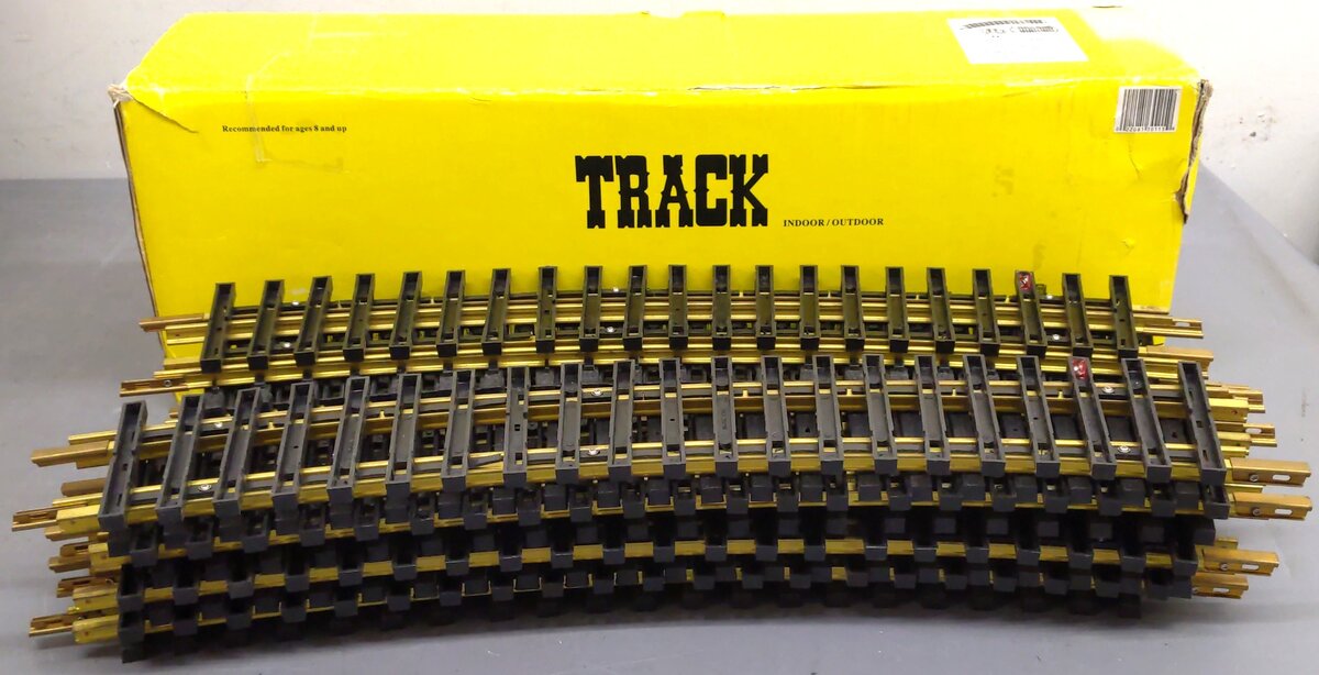 Aristo-Craft 30115 USA Brass 8' Diameter Curved Track Sections (16) EX/Box