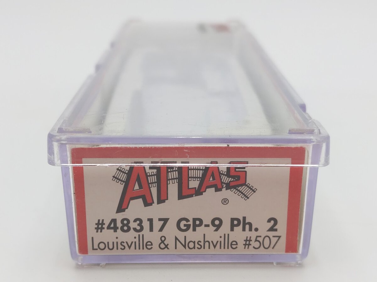 Atlas 48317 N Scale Louisville & Nashville GP-9 Ph. 2 Diesel Locomotive #507 EX/Box