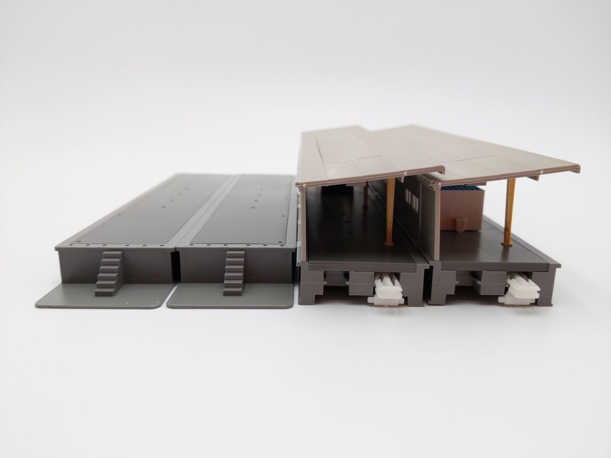 Kato 20-815 N One Track Platform Complete Set EX/Box