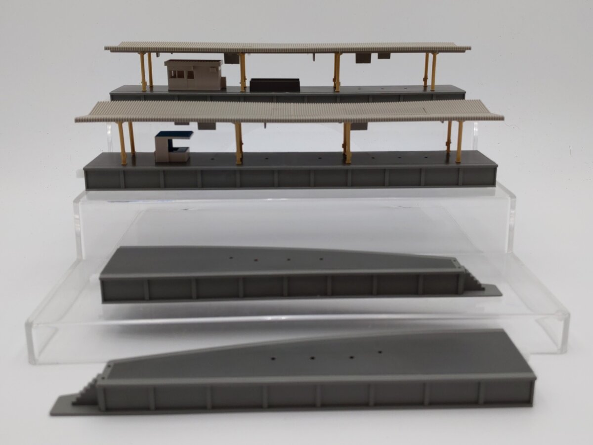 Kato 20-806 N Scale Island Platform Complete Set EX/Box