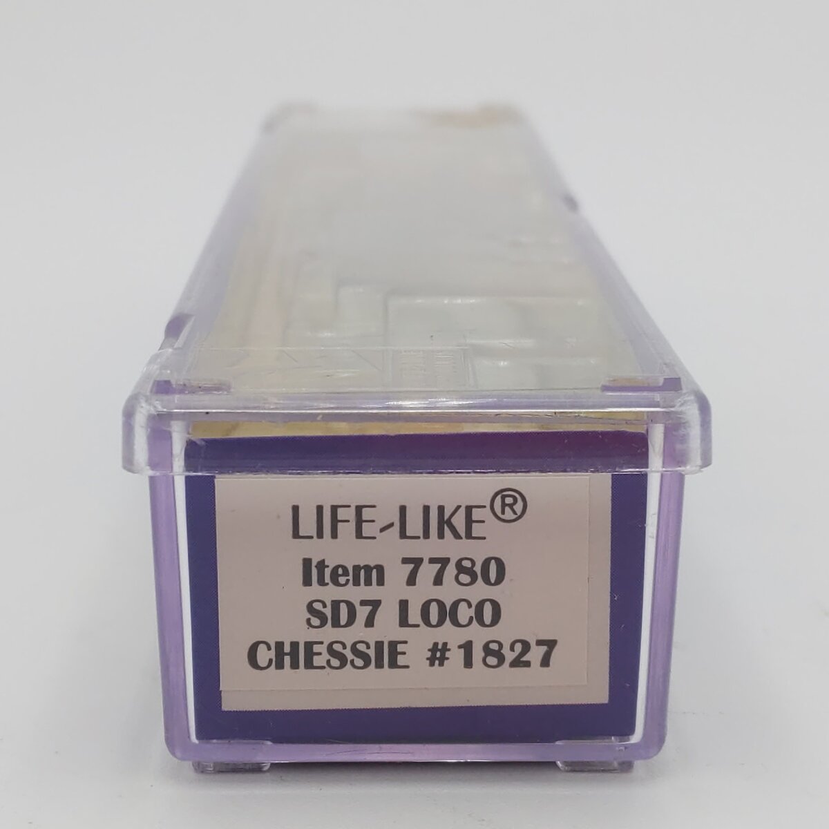 Life Like 7780 N Scale Chessie System SD-7 Powered Diesel Locomotive #1827 EX/Box
