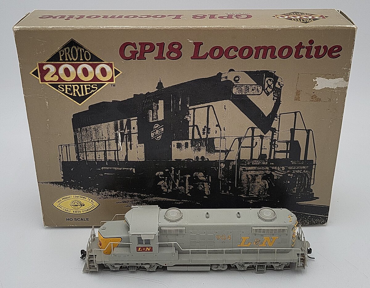 Proto 2000 8168 HO L&N GP18 Low Nose Locomotive without Dynamic Brakes-Assembled LN/Box