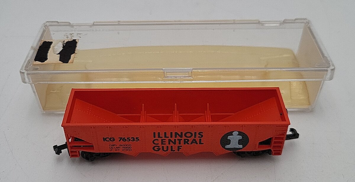 Model Power 3471 N Scale Illinois Central Gulf Hopper #76535 LN/Box