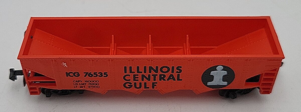 Model Power 3471 N Scale Illinois Central Gulf Hopper #76535 LN/Box