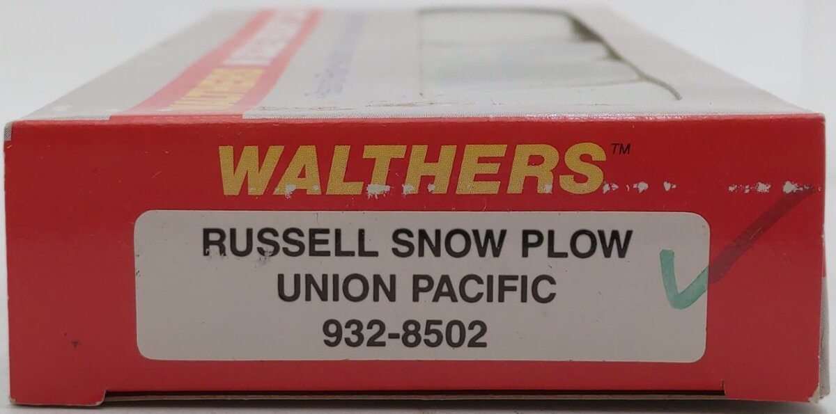Walthers 932-8502 N Scale Union Pacific Russell Snow Plow #186 EX/Box