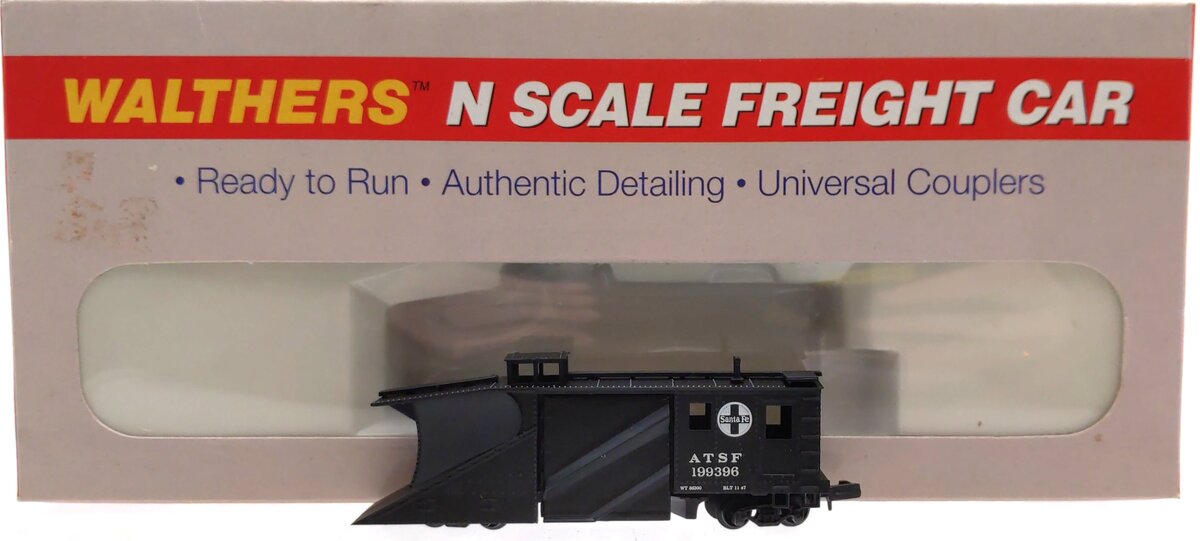 Walthers 932-8506 N Scale Santa Fe Russell Snow Plow #199396 LN/Box