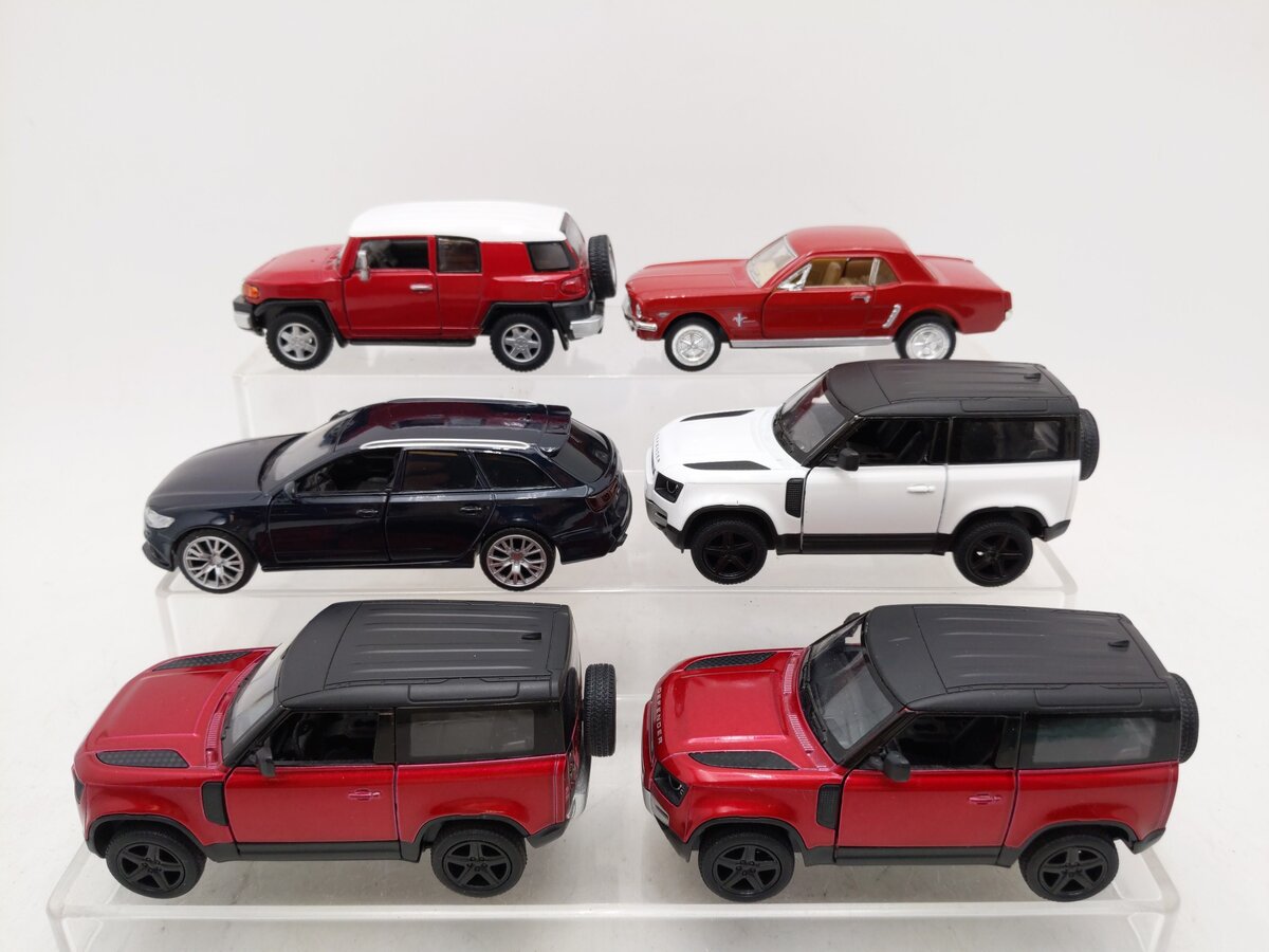 Kinsmart and Others 1:36 Assorted Cars [6] EX
