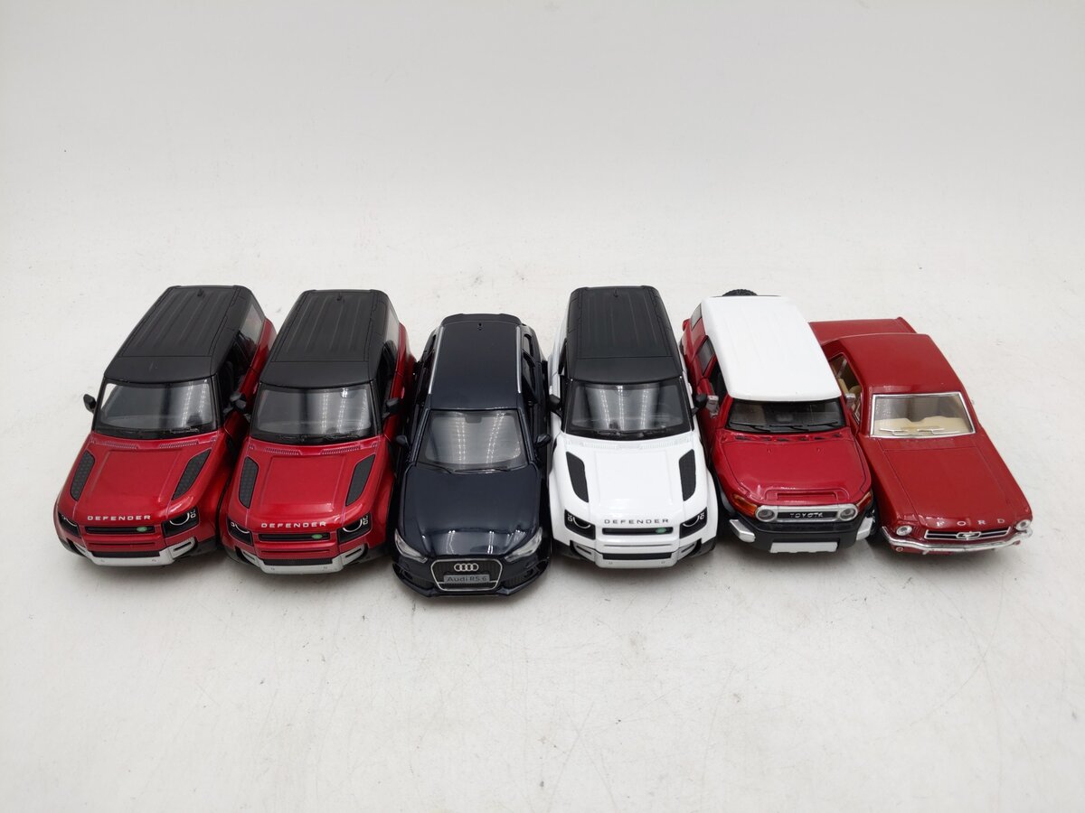 Kinsmart and Others 1:36 Assorted Cars [6] EX