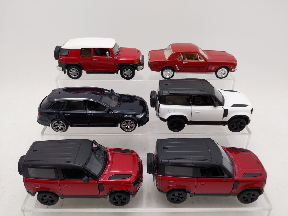 Kinsmart and Others 1:36 Assorted Cars [6] EX