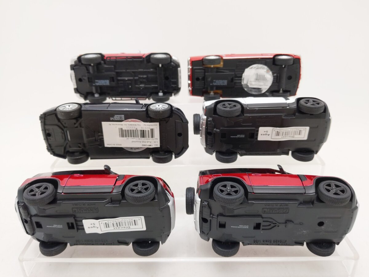 Kinsmart and Others 1:36 Assorted Cars [6] EX