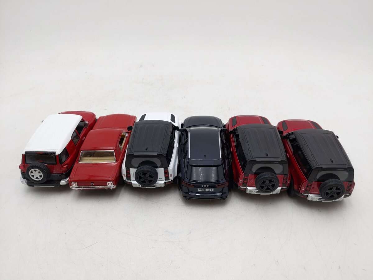 Kinsmart and Others 1:36 Assorted Cars [6] EX