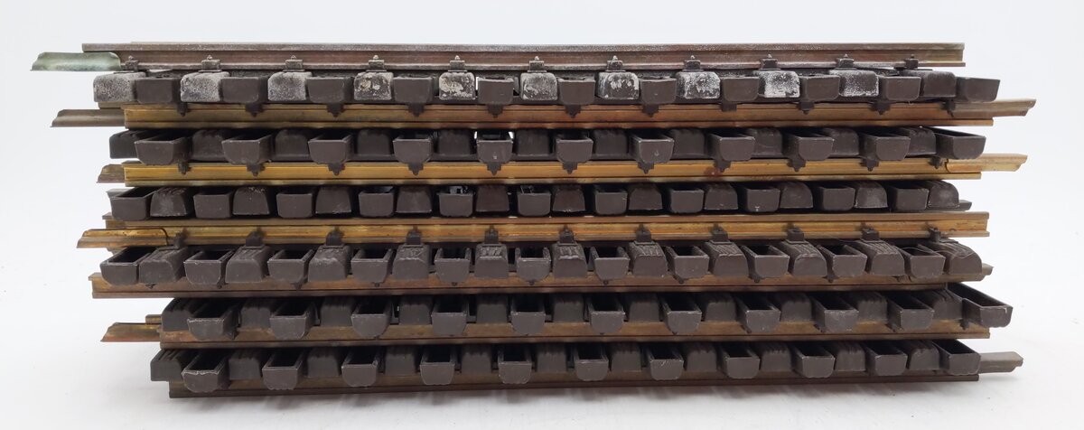 LGB 10000 G Scale 12 Inch Brass Rail Straight Track Sections (Box of 12) VG/Box