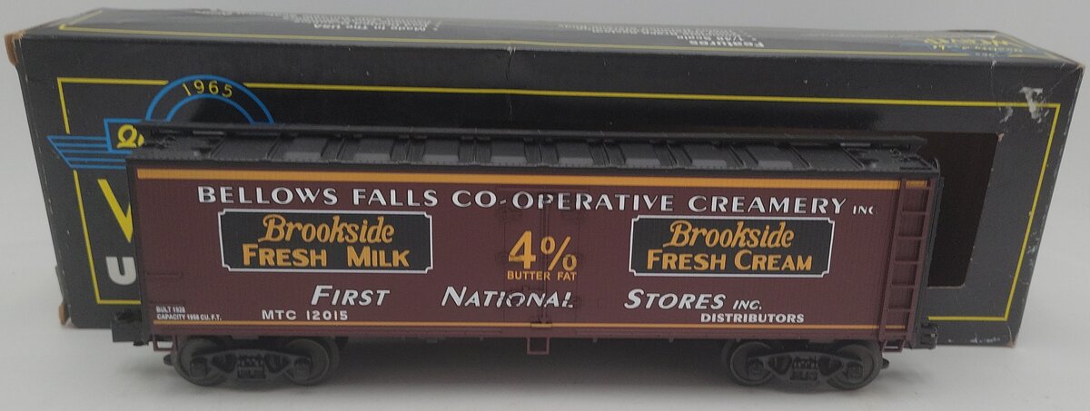 Weaver U3161LD O Gauge MTC Brookside Milk Fresh Cream Woodside Reefer EX/Box