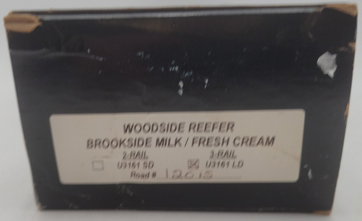 Weaver U3161LD O Gauge MTC Brookside Milk Fresh Cream Woodside Reefer EX/Box