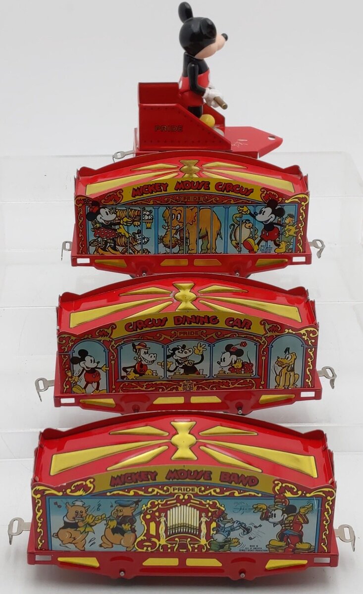 Pride Lines 1536 O Gauge Mickey's Circus Freight Car Set VG