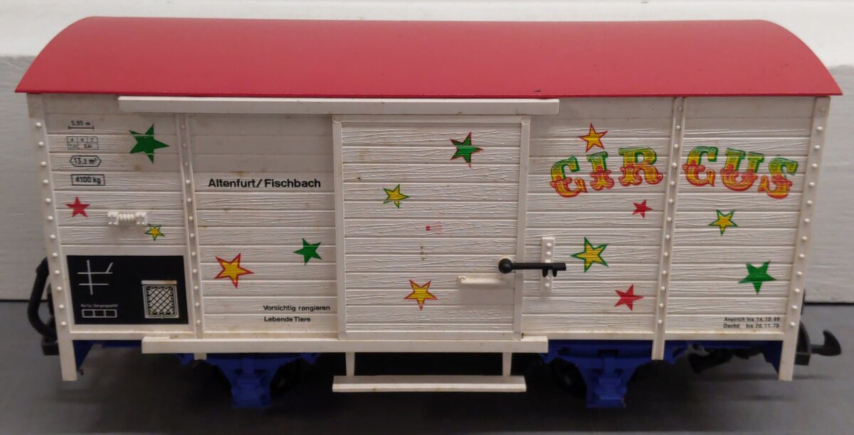 LGB 4136S G Scale Circus Sound Car w/Lights EX