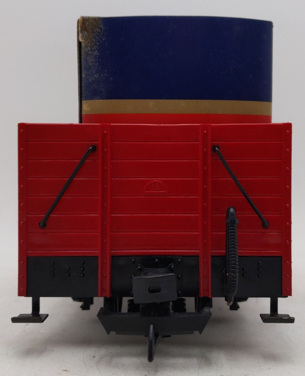 LGB 4021CT G The Christmas Train Red Gondola w/Blue Gift Box Load EX