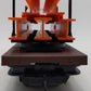 LGB 4050 G Scale Flatcars w/ Orange I-Beam Load EX