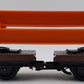LGB 4050 G Scale Flatcars w/ Orange I-Beam Load EX