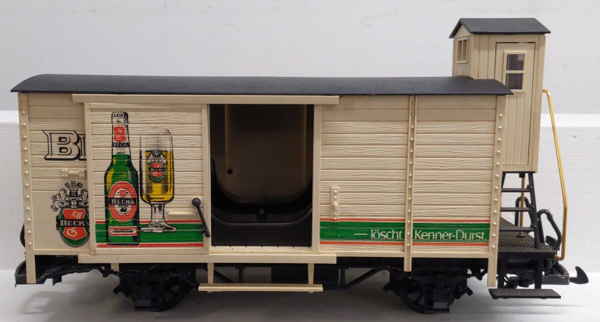 LGB 4026 G Scale Beck's Beer Boxcar EX/Box