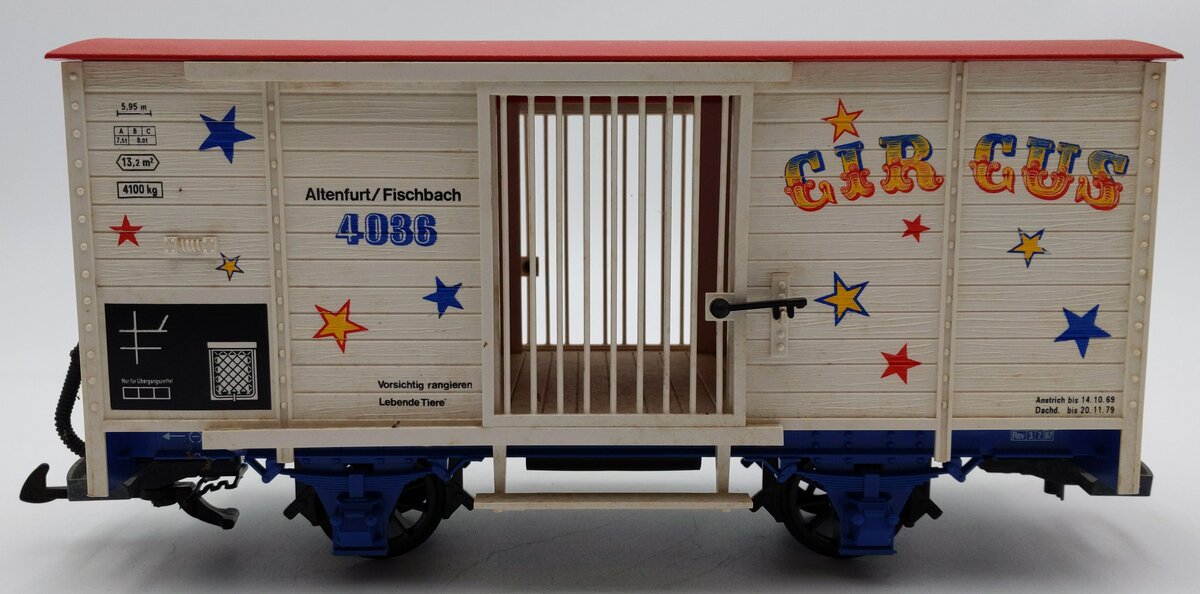 LGB 4036 G Scale Circus Animal Wagon VG