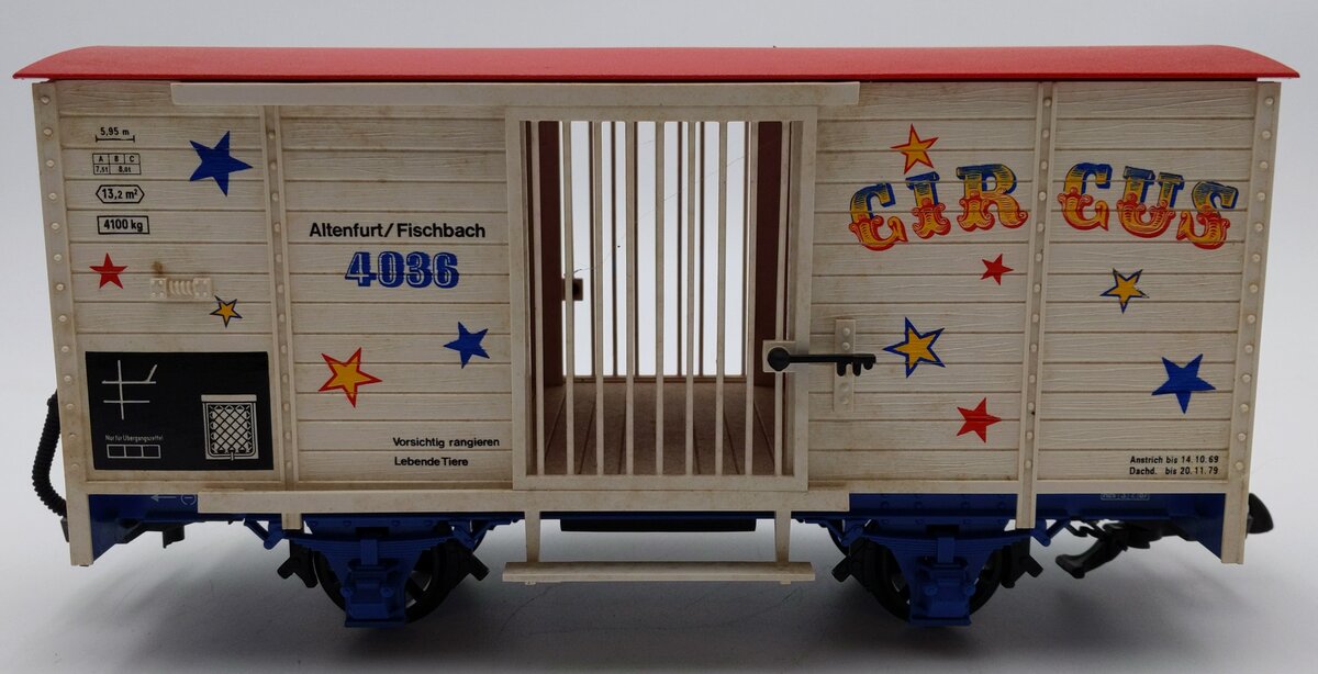 LGB 4036 G Scale Circus Animal Wagon VG