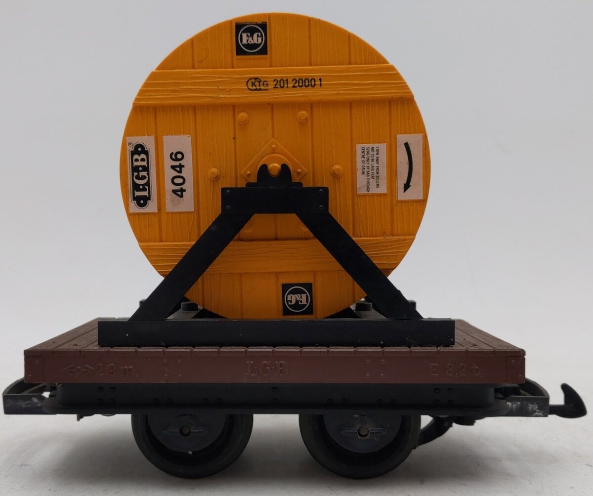 LGB 4046 G Flatcar with Cable Reel EX
