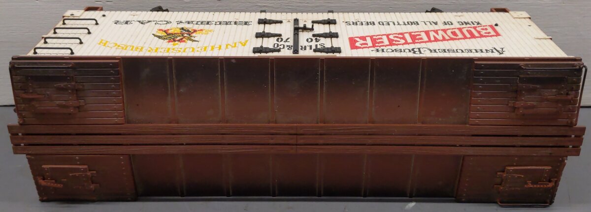 LGB 4070 G Scale Budweiser Woodside Reefer Car #4070 VG