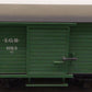 LGB 4135S G Scale Boxcar with Steam Sounds VG
