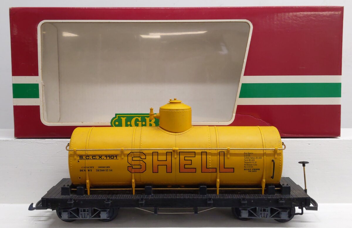 LGB 4080-Y04 G Scale Shell Single Dome Tank Car #1101 VG/Box
