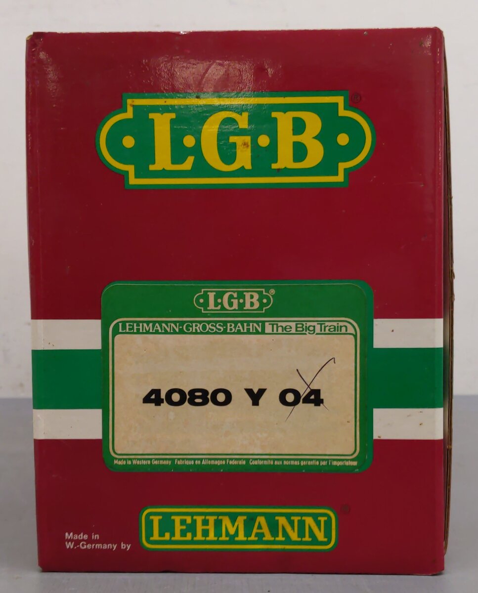 LGB 4080-Y04 G Scale Shell Single Dome Tank Car #1101 VG/Box