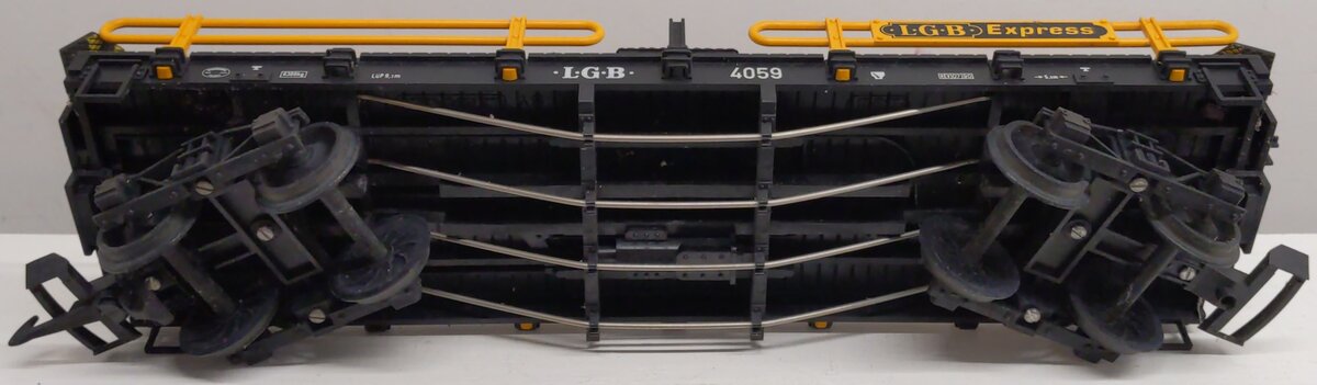 LGB 4059 G Scale Flatcar w/ 2 Mercedes Automobiles VG