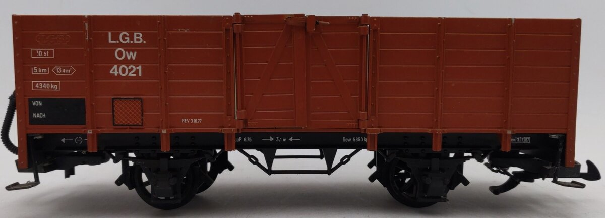 LGB 4021 G Gauge High Side Gondola VG