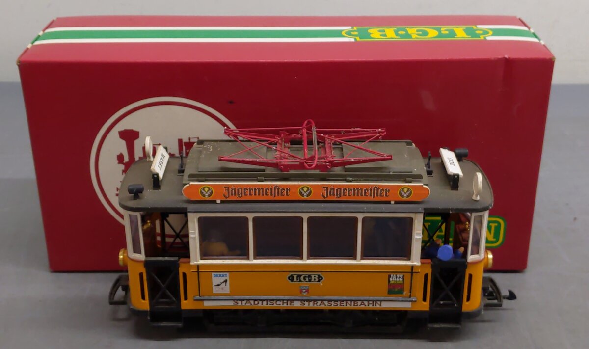 LGB 2035 G Scale Jagermeister Streetcar/Trolley VG/Box